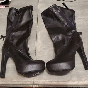 Victoria's Secret 10b vegan leather boots platform